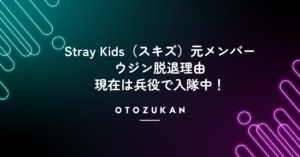 Stray Kids(スキズ)元メンバー・ウジン脱退理由。現在は兵役で入隊中!